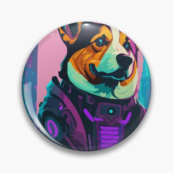 Item preview, Cyberpunk Corgi designed and sold by Corgi-at-night.