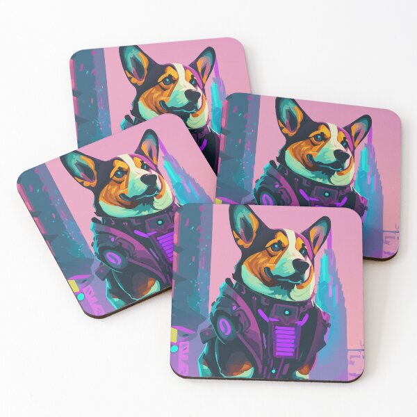 Item preview, Corgi ciberpunk designed and sold by Corgi-at-night.
