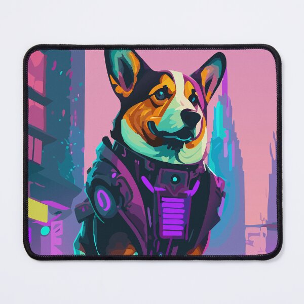 Item preview, Cyberpunk Corgi designed and sold by Corgi-at-night.