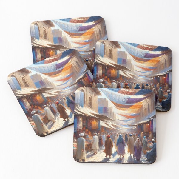 Item preview, Bursts of Color: Market Under Veils designed and sold by UrbainEcho.