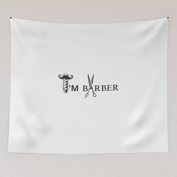 Item preview, I'M A BARBER! WHAT'S YOUR SUPERPOWER? designed and sold by Hamzakhotbi.