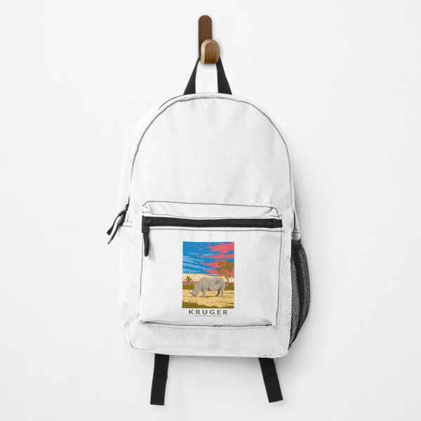 Item preview, Kruger National Park White Rhinoceros Travel Art Vintage designed and sold by KrisSidDesigns.