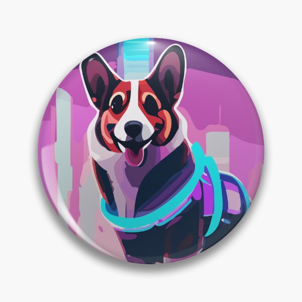 Item preview, Night Neon Corgi designed and sold by Corgi-at-night.