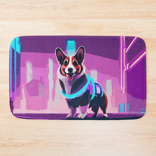 Item preview, Night Neon Corgi designed and sold by Corgi-at-night.