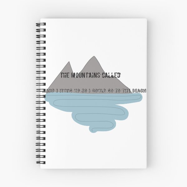 Item preview, "The Mountains Called, and I hung up so I could Go To The Beach" designed and sold by Abby Art Studio.