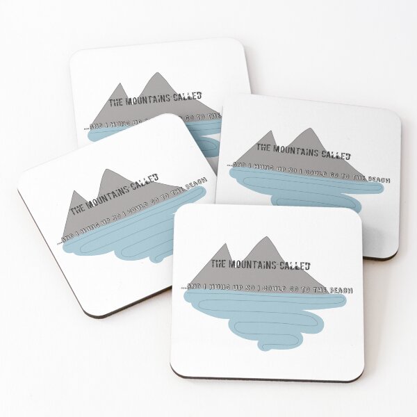 Item preview, "The Mountains Called, and I hung up so I could Go To The Beach" designed and sold by Abby Art Studio.