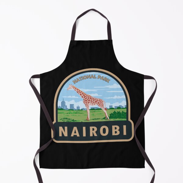 Item preview, Nairobi National Park Giraffe Travel Art designed and sold by KrisSidDesigns.