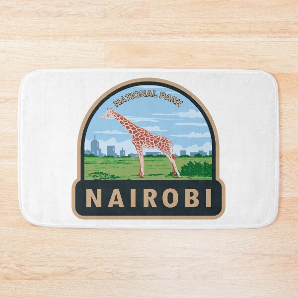 Item preview, Nairobi National Park Giraffe Travel Art designed and sold by KrisSidDesigns.