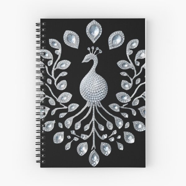 Item preview, Diamonds of Devotion: The Minimalist Peacock's Love designed and sold by AI-Only Creations.