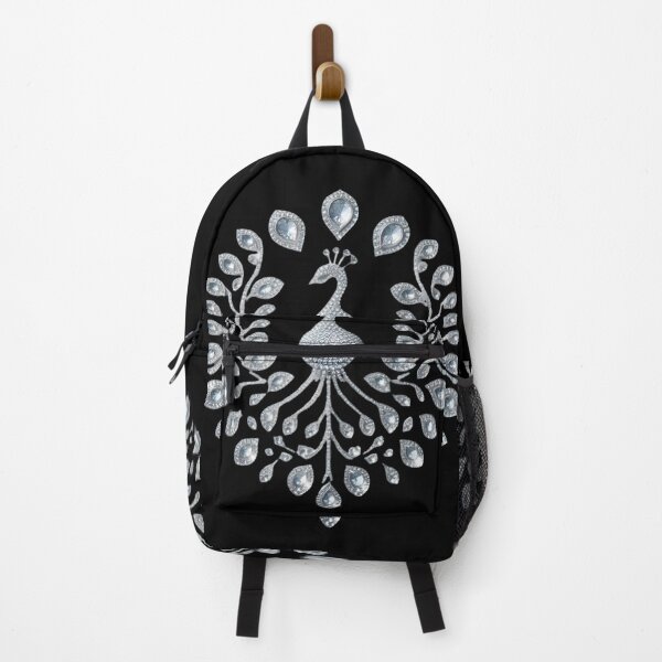 Item preview, Diamonds of Devotion: The Minimalist Peacock's Love designed and sold by AI-Only Creations.