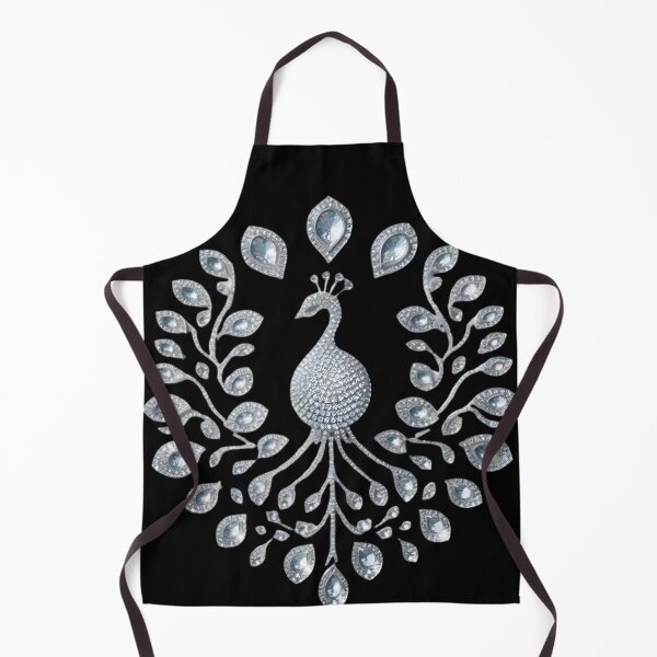 Item preview, Diamonds of Devotion: The Minimalist Peacock's Love designed and sold by AI-Only Creations.