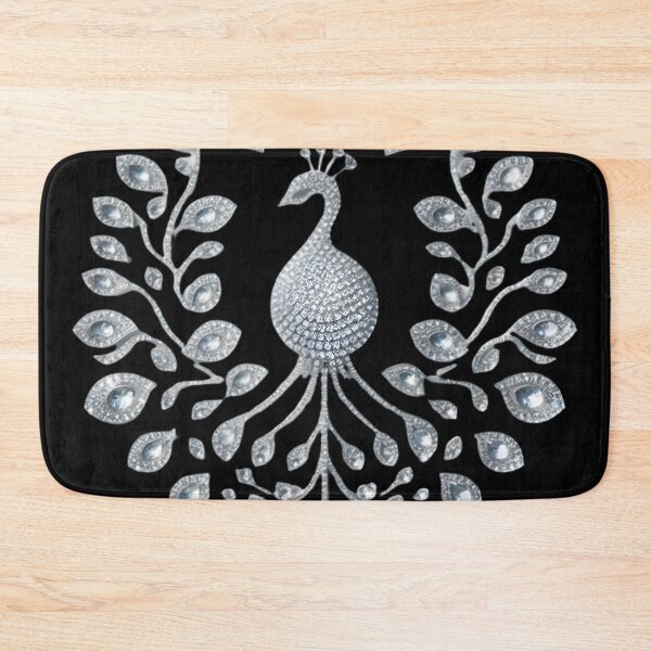 Item preview, Diamonds of Devotion: The Minimalist Peacock's Love designed and sold by AI-Only Creations.