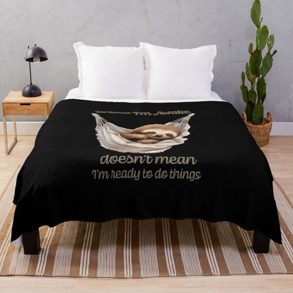 Item preview, Just Because I'm Awake Funny Animals designed and sold by PavoPlumaA.