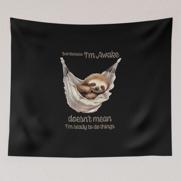 Item preview, Just Because I'm Awake Funny Animals  designed and sold by PavoPlumaA.