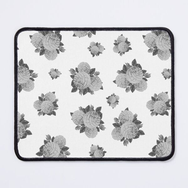 Item preview, Black and white pan dulce floral print designed and sold by Artbyjcr.