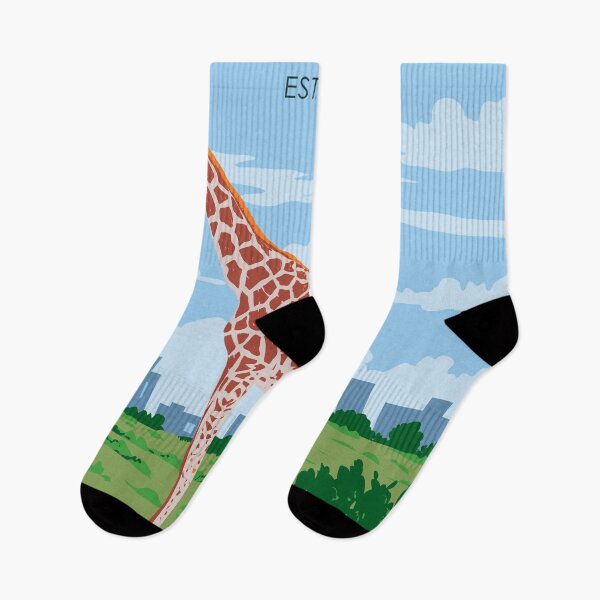 Item preview, Nairobi National Park Giraffe Travel Art Vintage designed and sold by KrisSidDesigns.