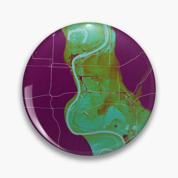 Item preview, Missouri River dividing Nebraska and Iowa, in tropical designed and sold by DreamingBeetle.