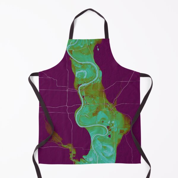 Item preview, Missouri River dividing Nebraska and Iowa, in tropical designed and sold by DreamingBeetle.
