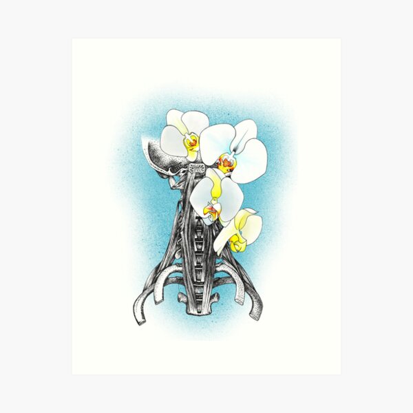 Item preview, Neck with White Orchid designed and sold by SidsAnatomical.