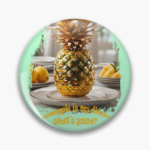 Item preview, Pineapple dinner. AI generated image  designed and sold by Khala.