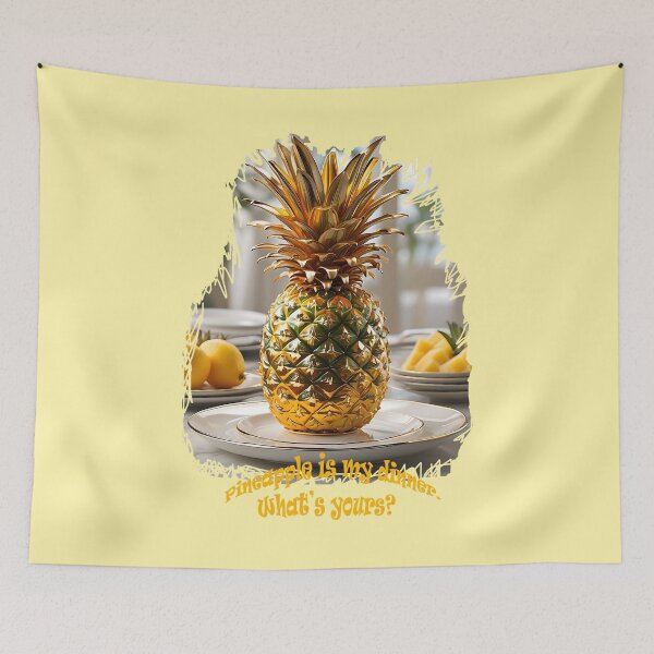 Item preview, Pineapple dinner. AI generated image  designed and sold by Khala.
