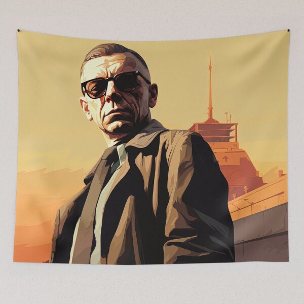 Item preview, Jean-Paul Sartre | Hip Hop style designed and sold by ComicsFactory.