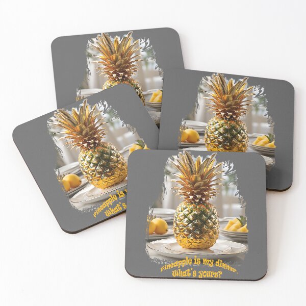 Item preview, Pineapple dinner. AI generated image  designed and sold by Khala.