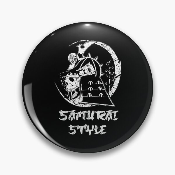 Item preview, White Side Samurai Skull Samurai Style Logo designed and sold by KumosBrand.