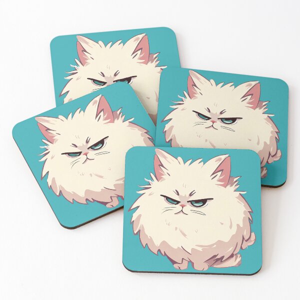 Item preview, Fluffy White Mini Cat designed and sold by bryanw2.