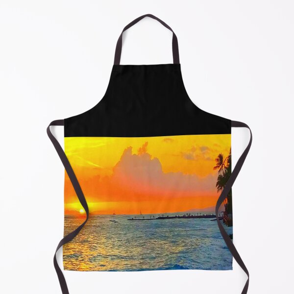 Item preview, Sunset over Ft. DeRussey Jetty and Ala Wai Harbor area designed and sold by R-F-B.