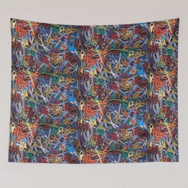 Item preview, Vibrant Precision: A Kaleidoscope of Colorful Scissors designed and sold by omryjs.