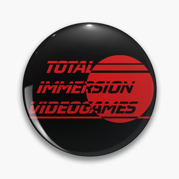 Item preview, Total Immersion Videogames. Logo in red. designed and sold by HappyAxolotl.