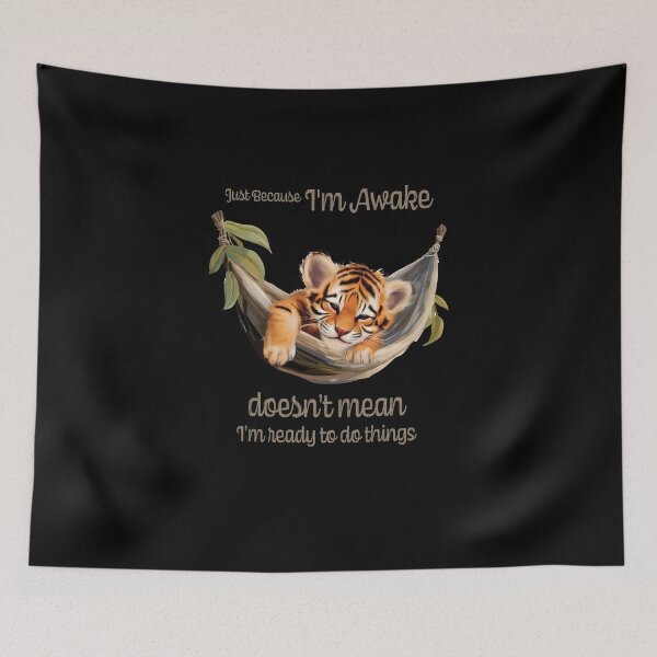 Item preview, Just Because I'm Awake Funny Animals  designed and sold by PavoPlumaA.