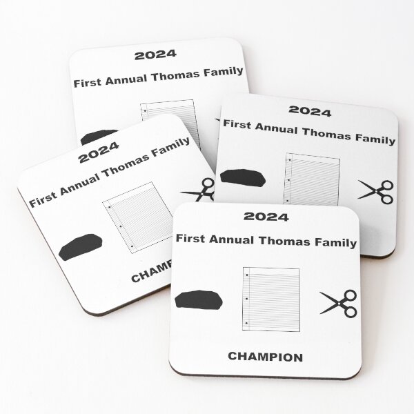 Item preview, Thomas Family 2024 Rock Paper Scissors Champion designed and sold by kyravreeland.