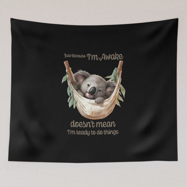 Item preview, Just Because I'm Awake Funny Animals  designed and sold by PavoPlumaA.