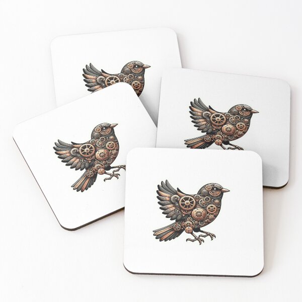 Item preview, Clockwork Sparrow in Flight designed and sold by DallyingDesigns.