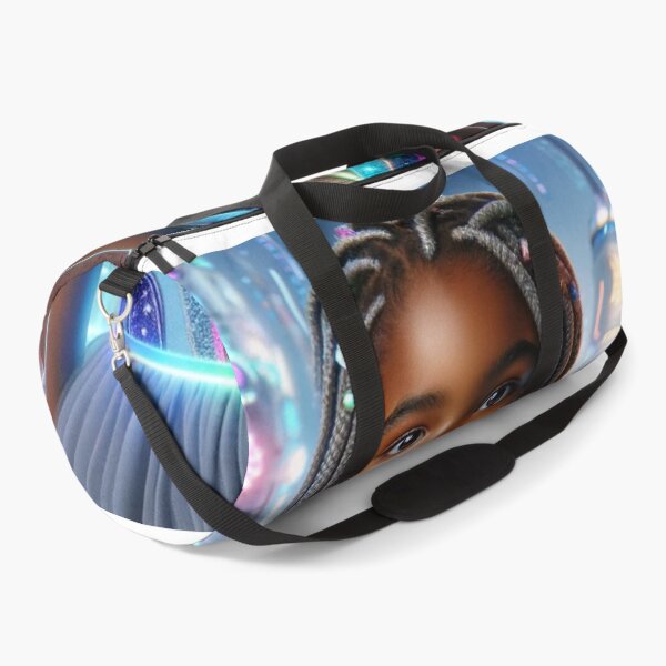 Item preview, Futuristic Portrait African American Girl In A Pretty Dress designed and sold by mymagicstoreus.