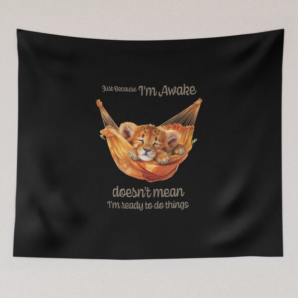 Item preview, Just Because I'm Awake Funny Animals  designed and sold by PavoPlumaA.