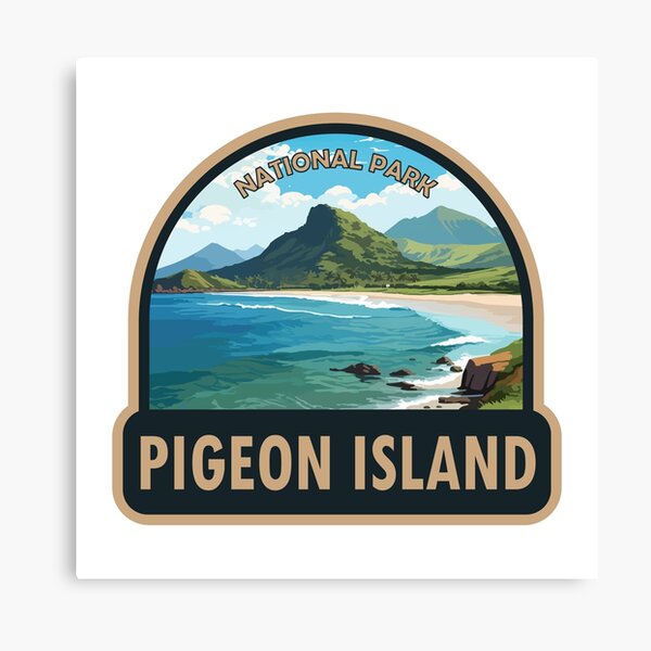 Item preview, Pigeon Island National Park Saint Lucia Travel Art designed and sold by KrisSidDesigns.