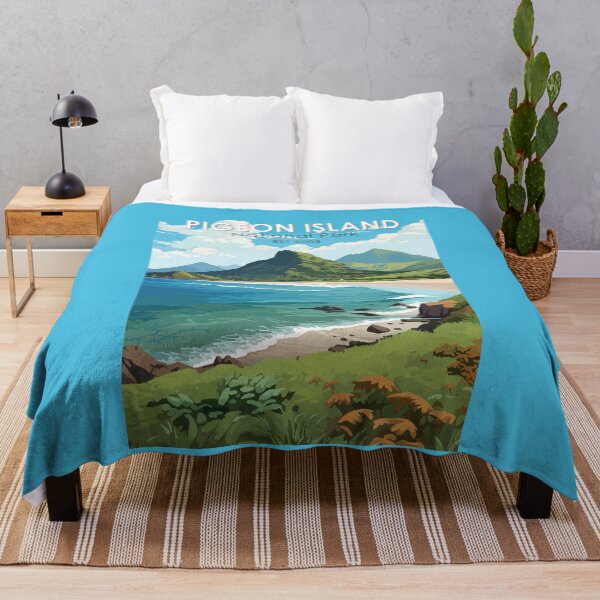 Item preview, Pigeon Island National Park Saint Lucia Travel Art Vintage designed and sold by KrisSidDesigns.