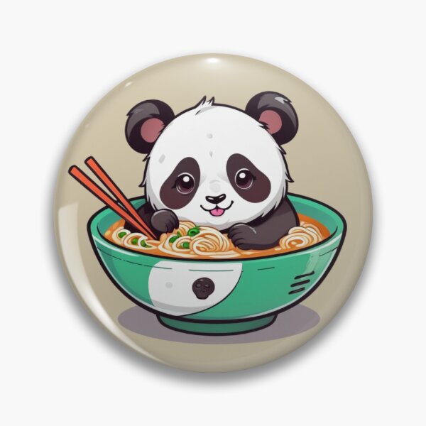 Item preview, Panda in a Ramen Bowl designed and sold by BeagleDesigns.