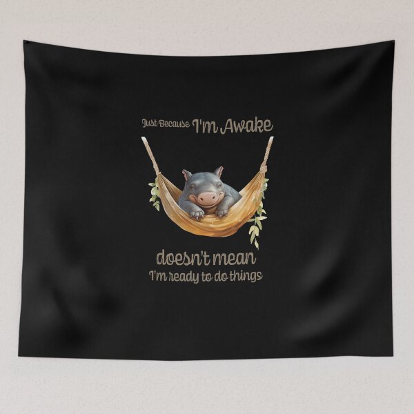 Item preview, Just Because I'm Awake Funny Animals  designed and sold by PavoPlumaA.
