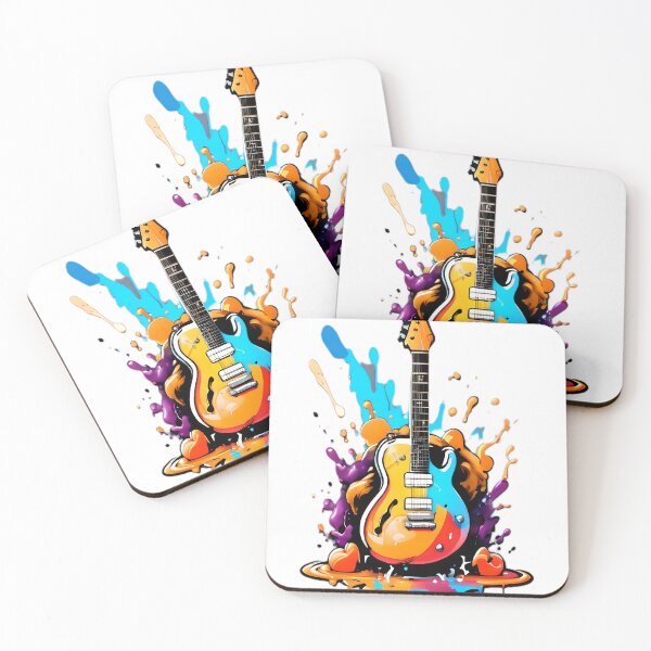 Item preview, Colorful guitar  designed and sold by SamanArt81.