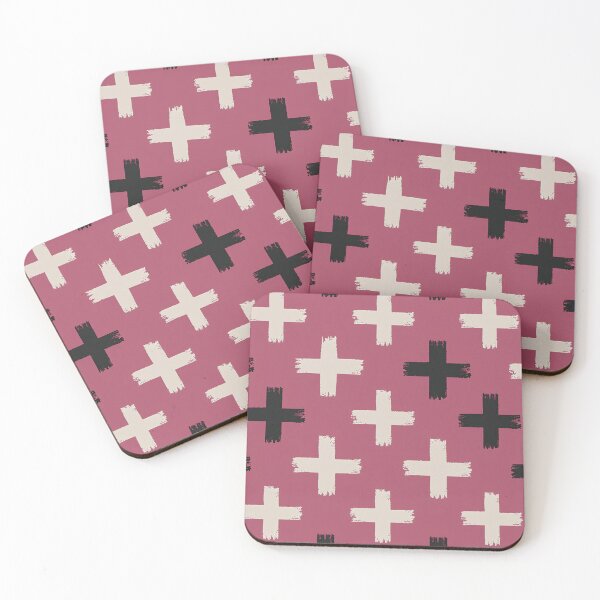 Item preview, Crosses pattern on burgundy background designed and sold by randrdesign.