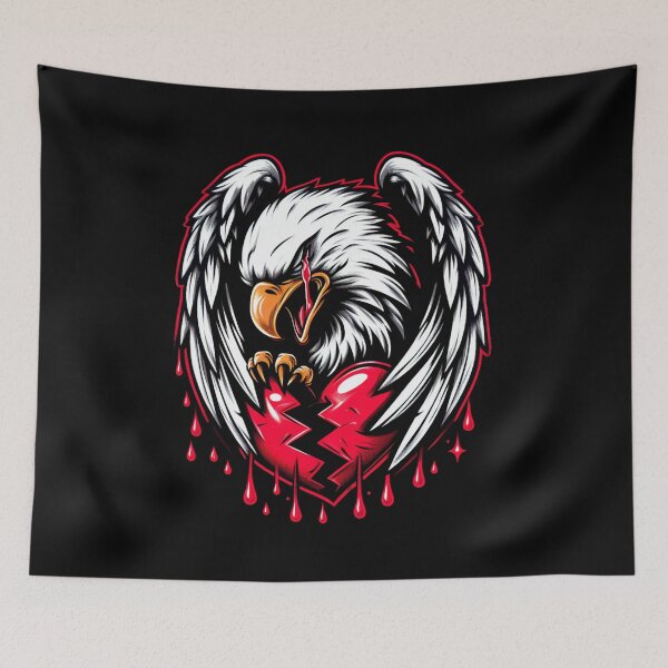 Item preview, LOVE HURTS - BROKEN HEARTED EAGLE 1 designed and sold by justyna-s28.