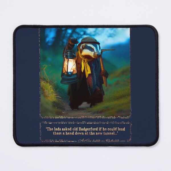 Item preview, (With text) 'The lads asked old Badgerford if he could lend them a hand down at the new tunnel...' designed and sold by ArtSea-Bubble.