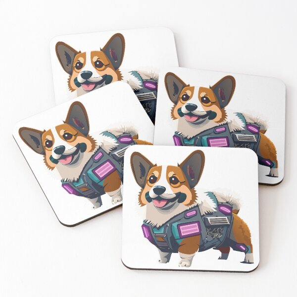 Item preview, Corgi ciberpunk designed and sold by Corgi-at-night.