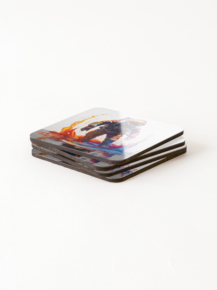 Thumbnail 4 of 5, Coasters (Set of 4), cosmonaut designed and sold by RokansDesign.