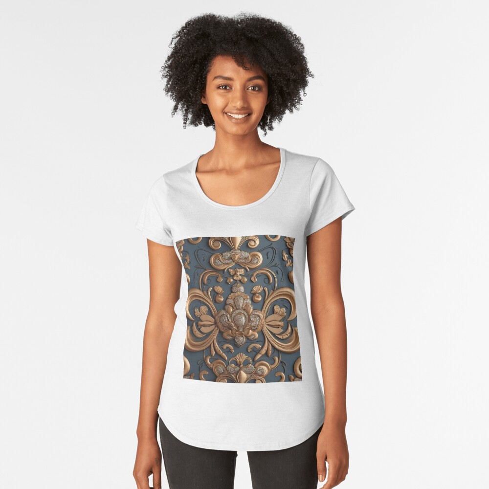 Vista previa del artículo con la obra «Camiseta premium de cuello ancho», diseñado y vendido por FINCAN1.