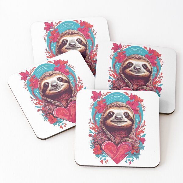 Item preview, valentine sloth designed and sold by jkrphoto.